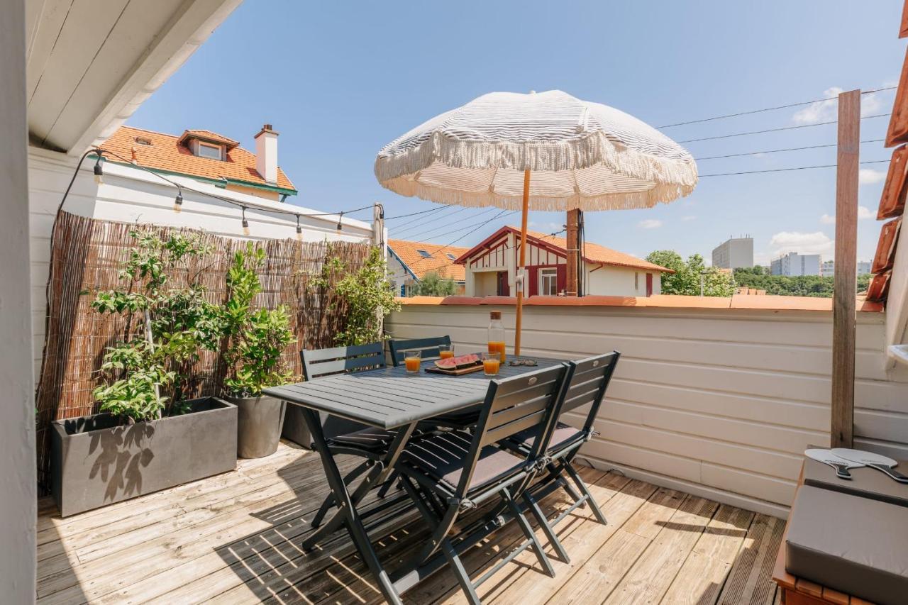 Little Bibi Terrace - Cote Des Basques And Private Garage Apartment Biarritz Ngoại thất bức ảnh