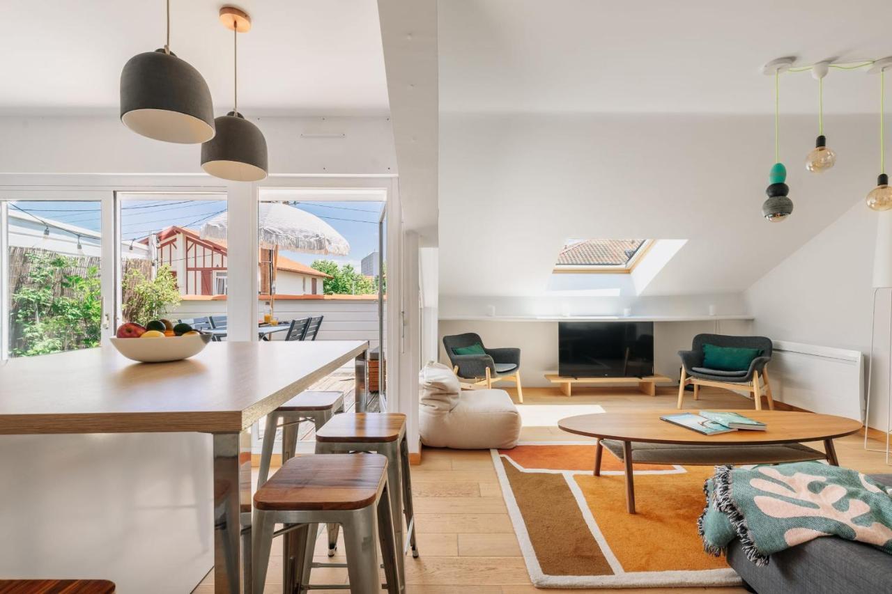 Little Bibi Terrace - Cote Des Basques And Private Garage Apartment Biarritz Ngoại thất bức ảnh